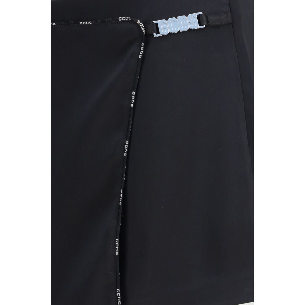 GCDS Black Polyester Short And Mini Shorts