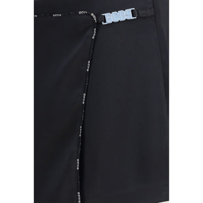 GCDS Black Polyester Short And Mini Shorts