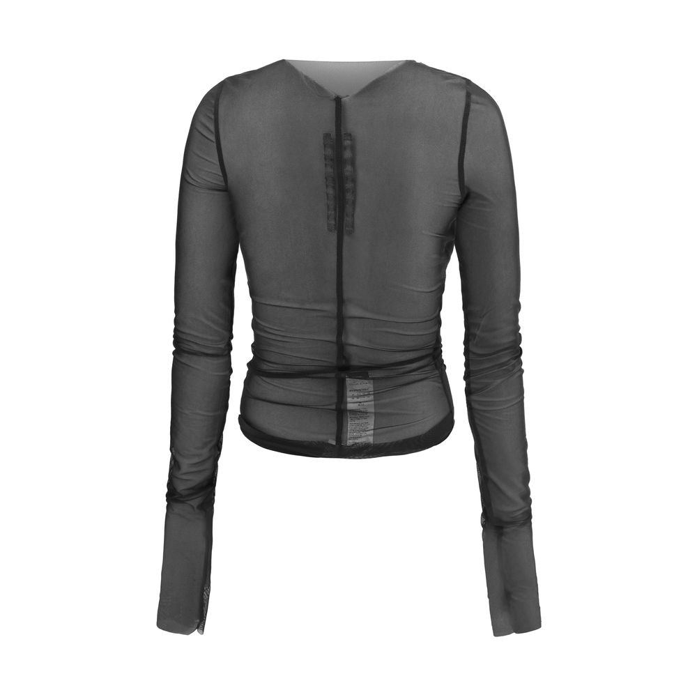 Rick Owens Black Nylon Shirt