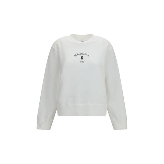 MM6 White Cotton Sweatshirt