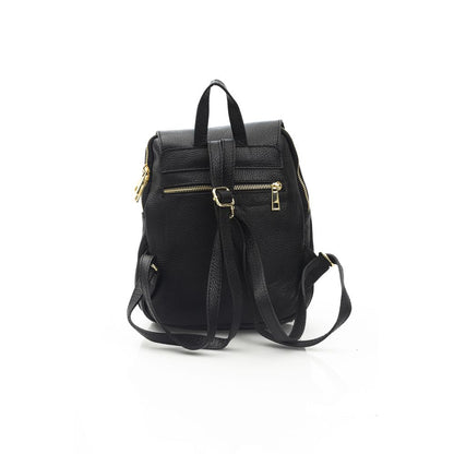 Baldinini Trend Black Cowhide Crossbody Bag