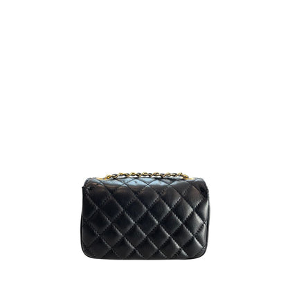 Baldinini Trend Black Cowhide Crossbody Bag
