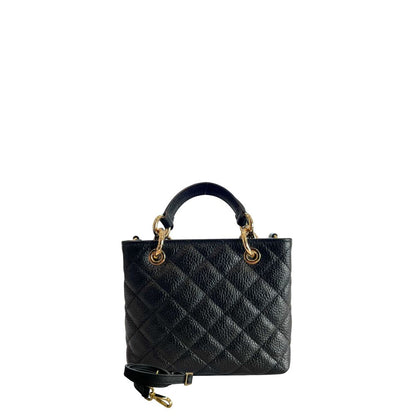 Baldinini Trend Black Cowhide Shoulder Bag