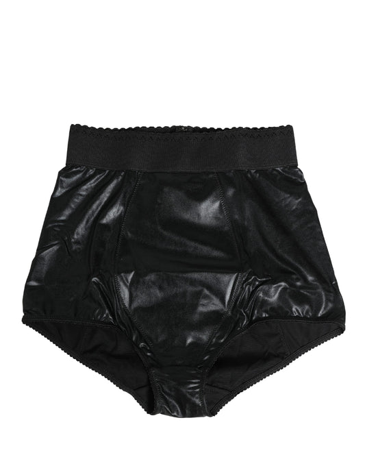 Dolce & Gabbana Black High Waisted Slip Girdle Panty Underwear