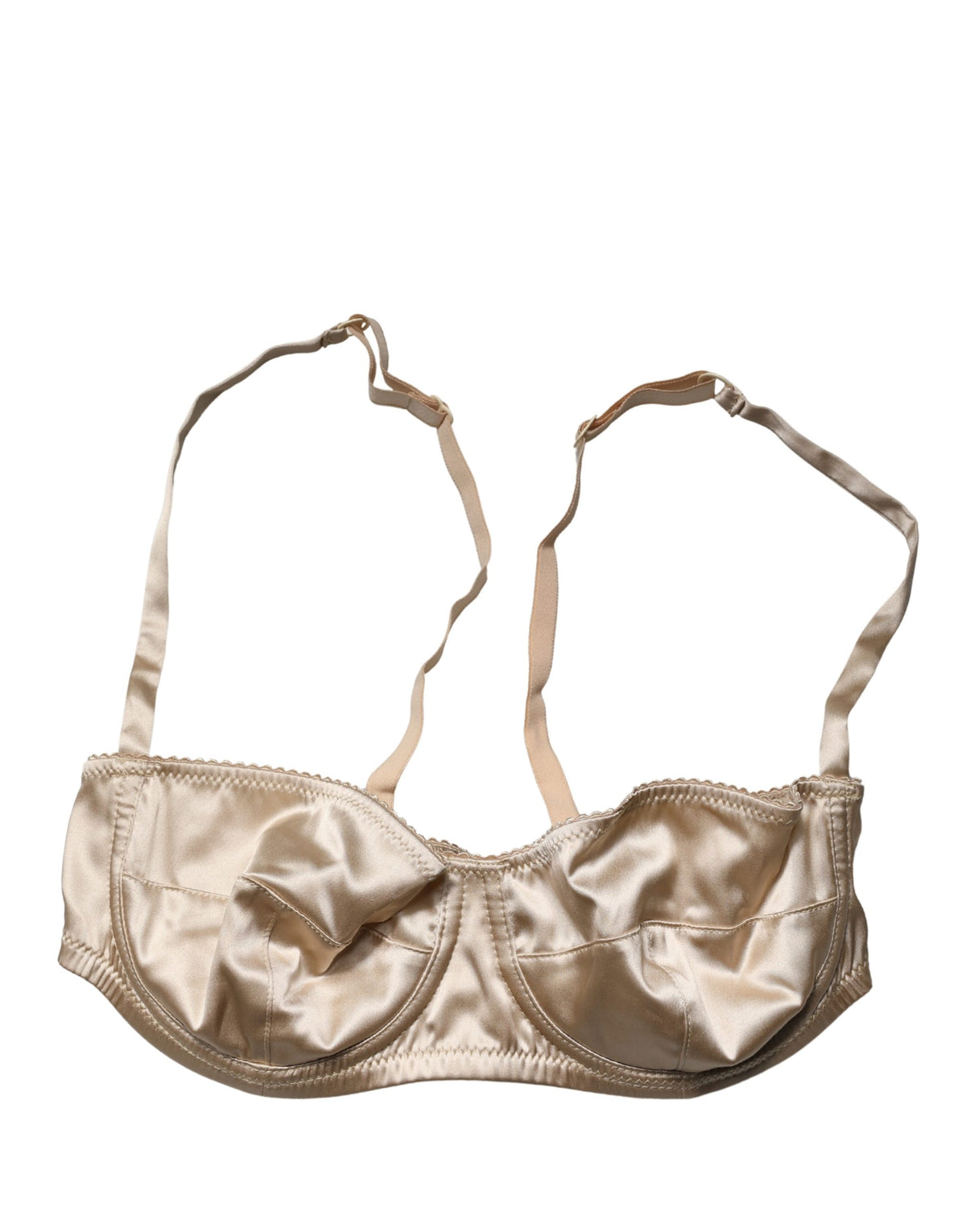 Dolce & Gabbana Women's Polyurethane Polyester & Silk Bra - Beige