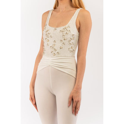 Elisabetta Franchi Beige Polyester Jumpsuit