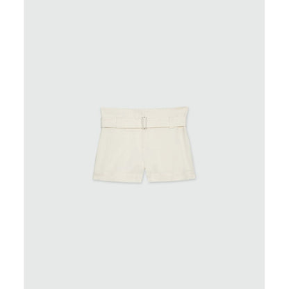 MSGM White Viscose Shorts