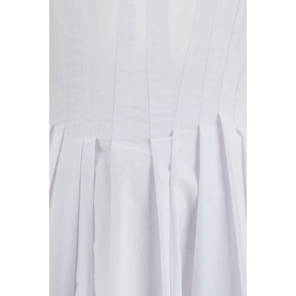 Max Mara White Cotton Casual Dress