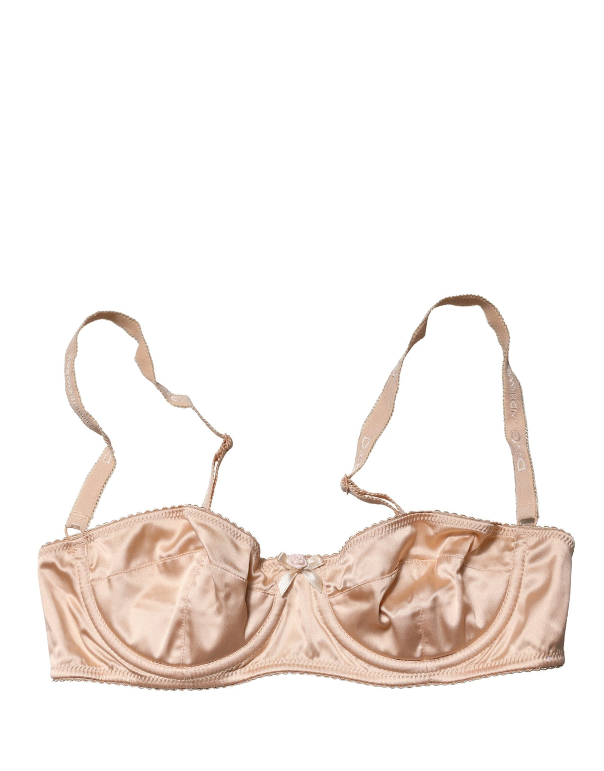 Dolce & Gabbana Women's Polyurethane Polyester & Silk Bra - Beige