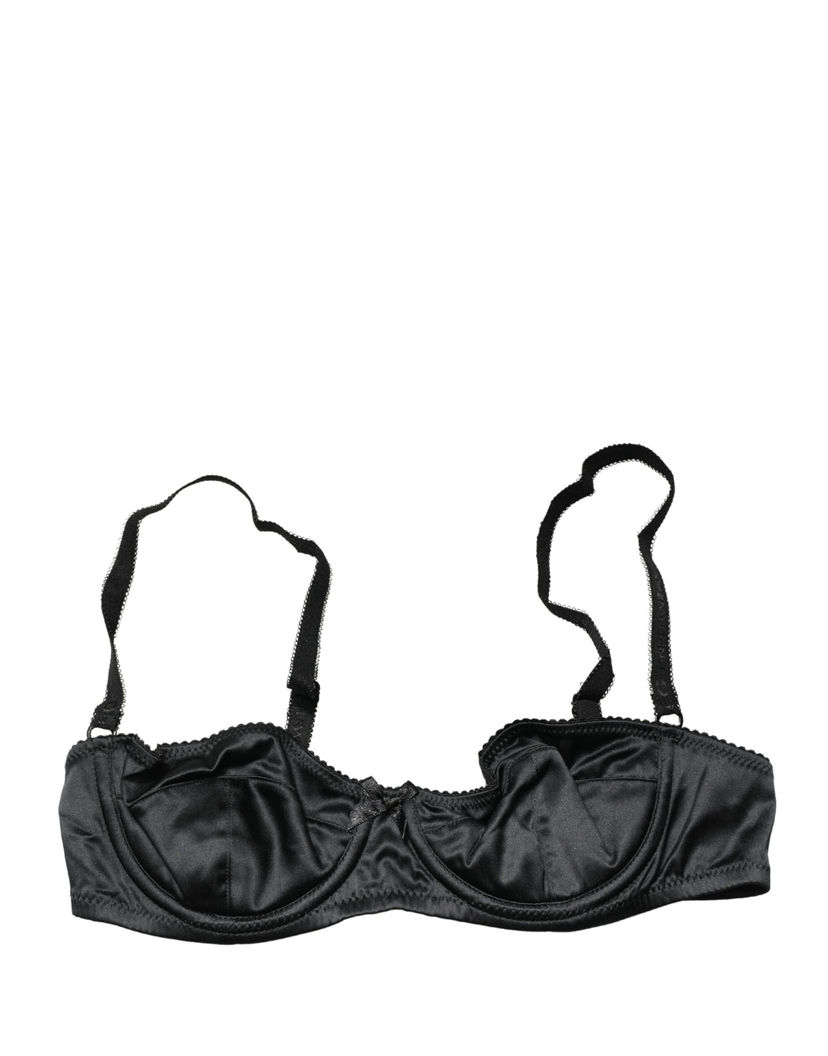 Dolce & Gabbana Women's Polyurethane Polyester & Silk Bra - Black