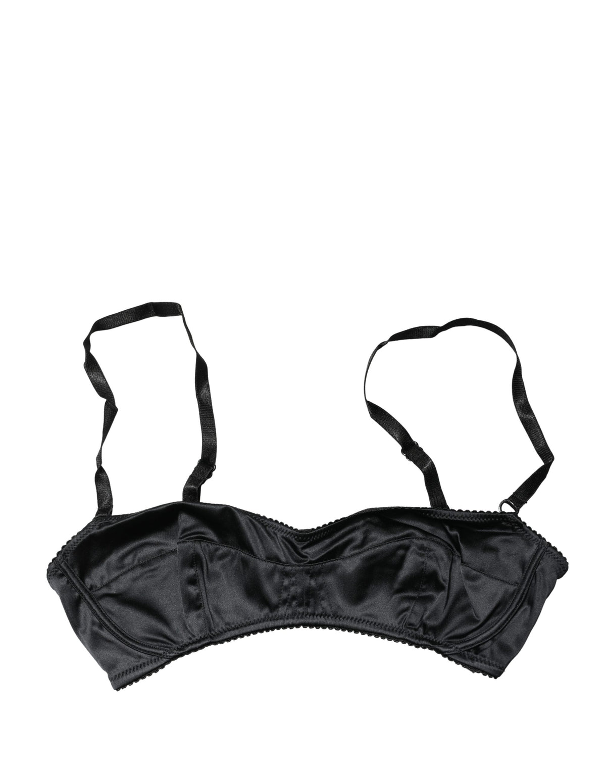 Dolce & Gabbana Women's Polyurethane Polyester & Silk Bra - Black