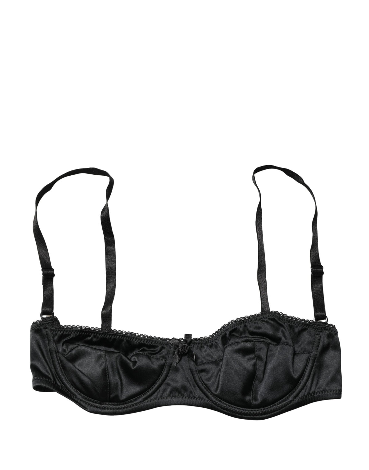 Dolce & Gabbana Aria Women's Polyurethane Polyester & Silk Bra - Black