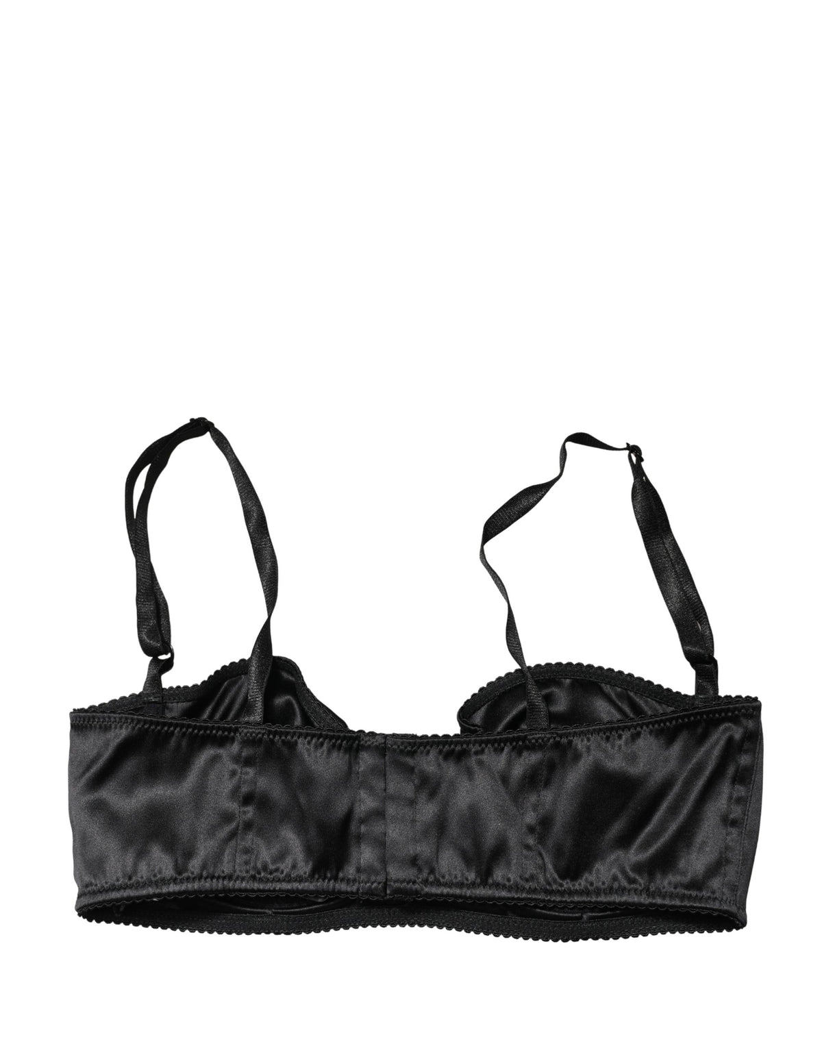 Dolce & Gabbana Women's Polyurethane Polyester & Silk Bra - Black