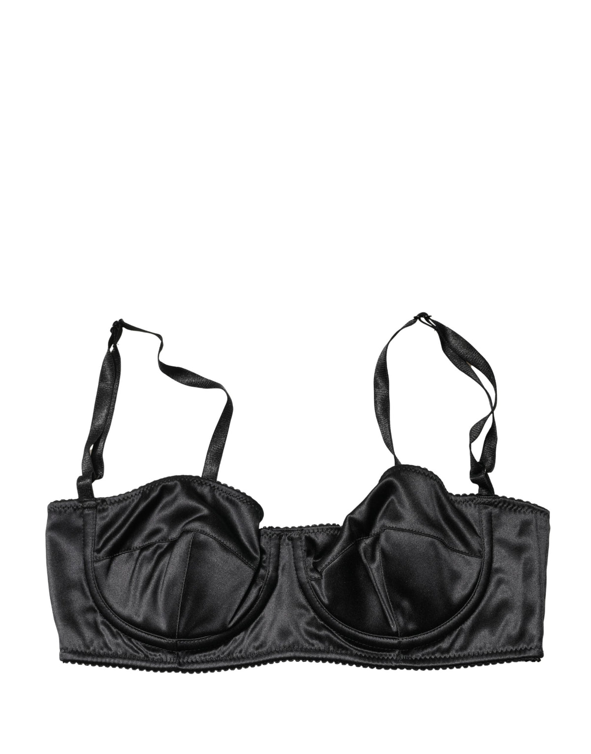 Dolce & Gabbana Women's Polyurethane Polyester & Silk Bra - Black