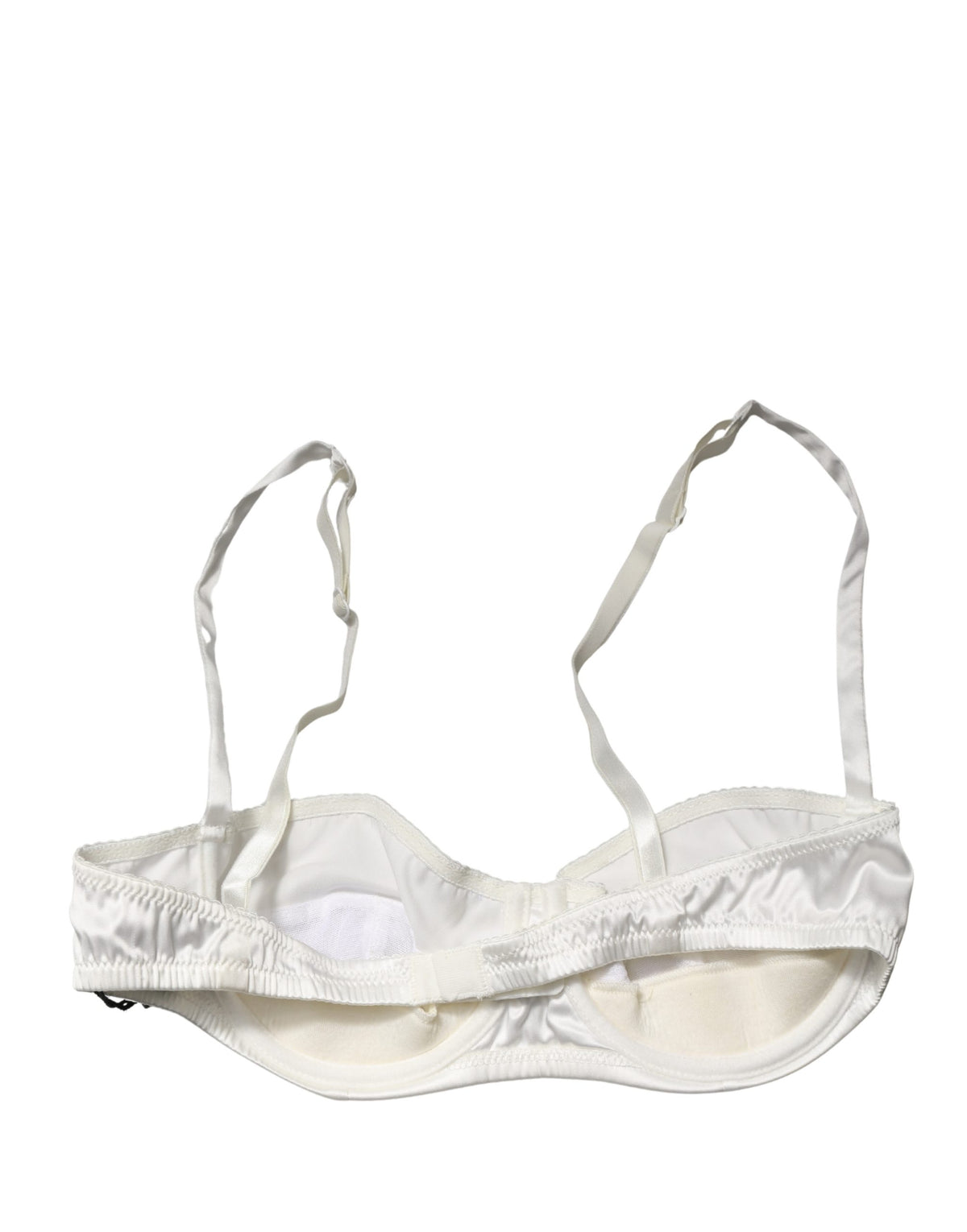 Dolce & Gabbana Women's Polyurethane Polyester & Silk Bra - White
