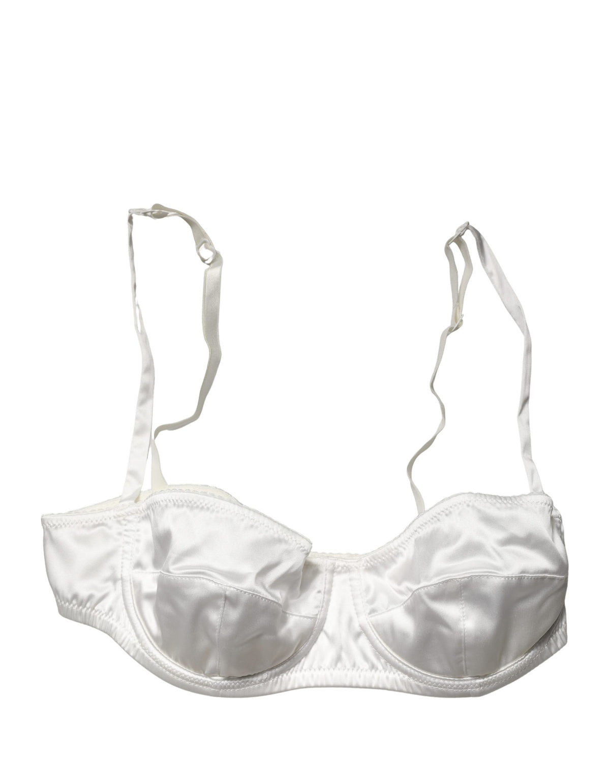 Dolce & Gabbana Women's Polyurethane Polyester & Silk Bra - White