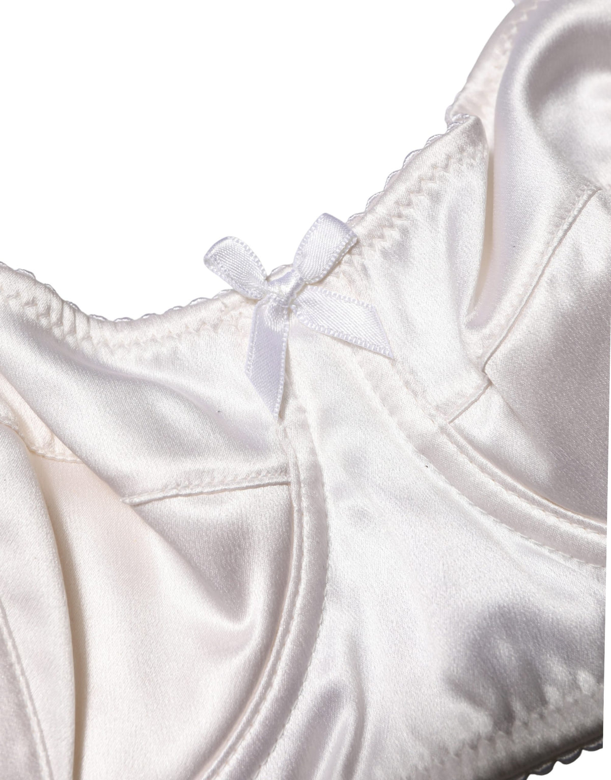 Dolce & Gabbana Women's Polyurethane Polyester & Silk Bra - White