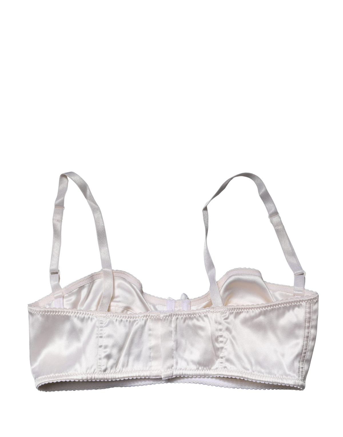 Dolce & Gabbana Women's Polyurethane Polyester & Silk Bra - White