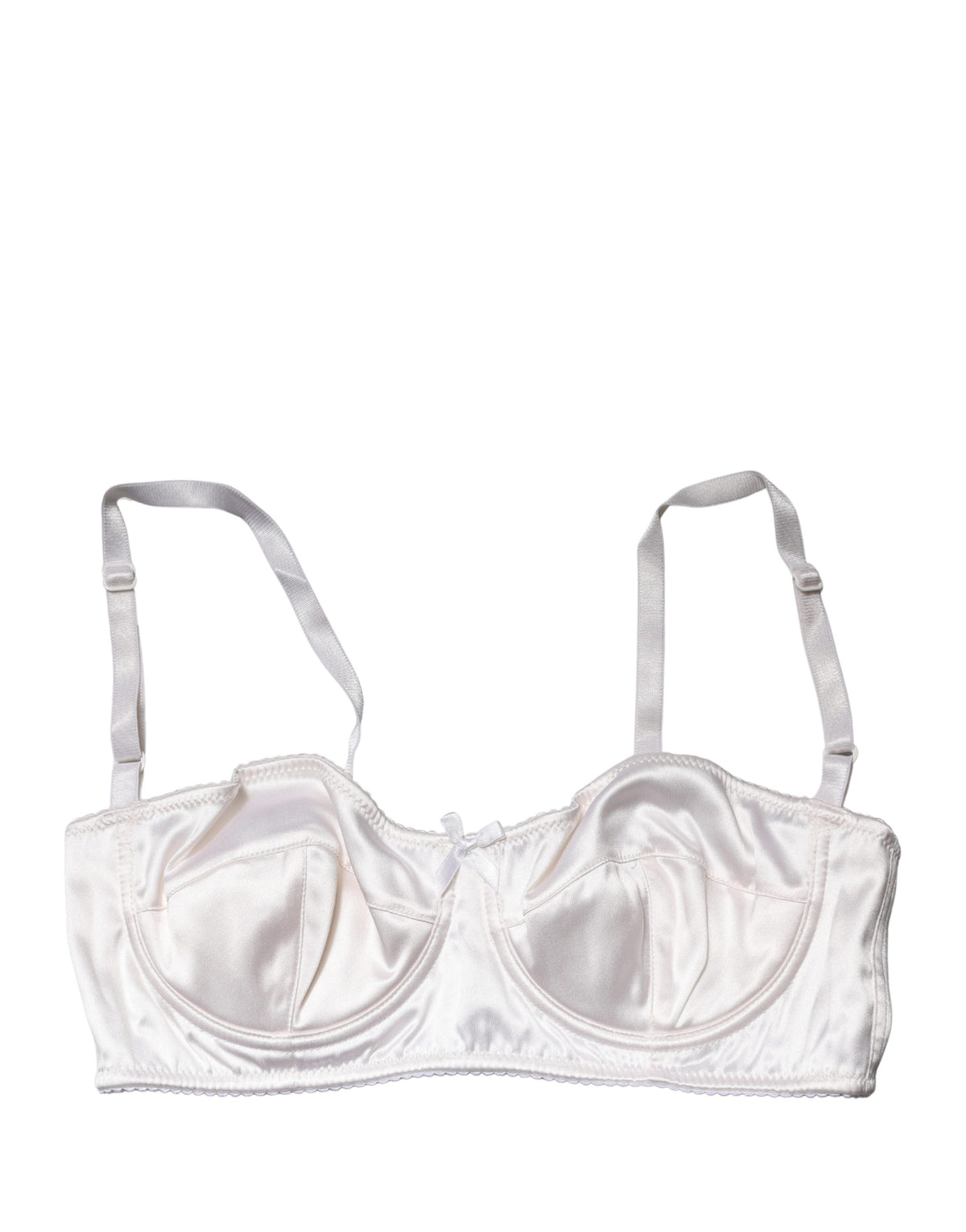 Dolce & Gabbana Women's Polyurethane Polyester & Silk Bra - White