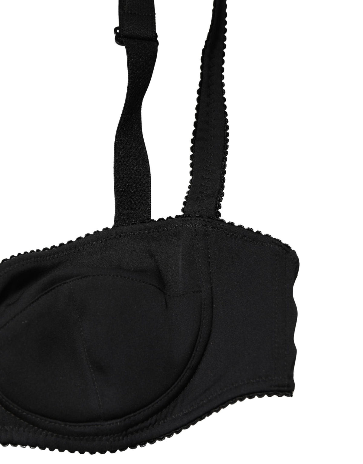 Dolce & Gabbana Women's Polyurethane Polyester & Silk Bra - Black
