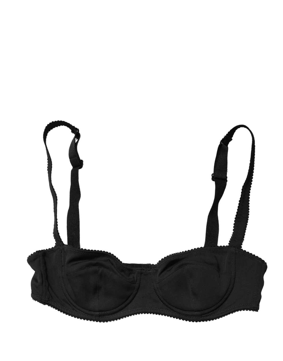 Dolce & Gabbana Women's Polyurethane Polyester & Silk Bra - Black