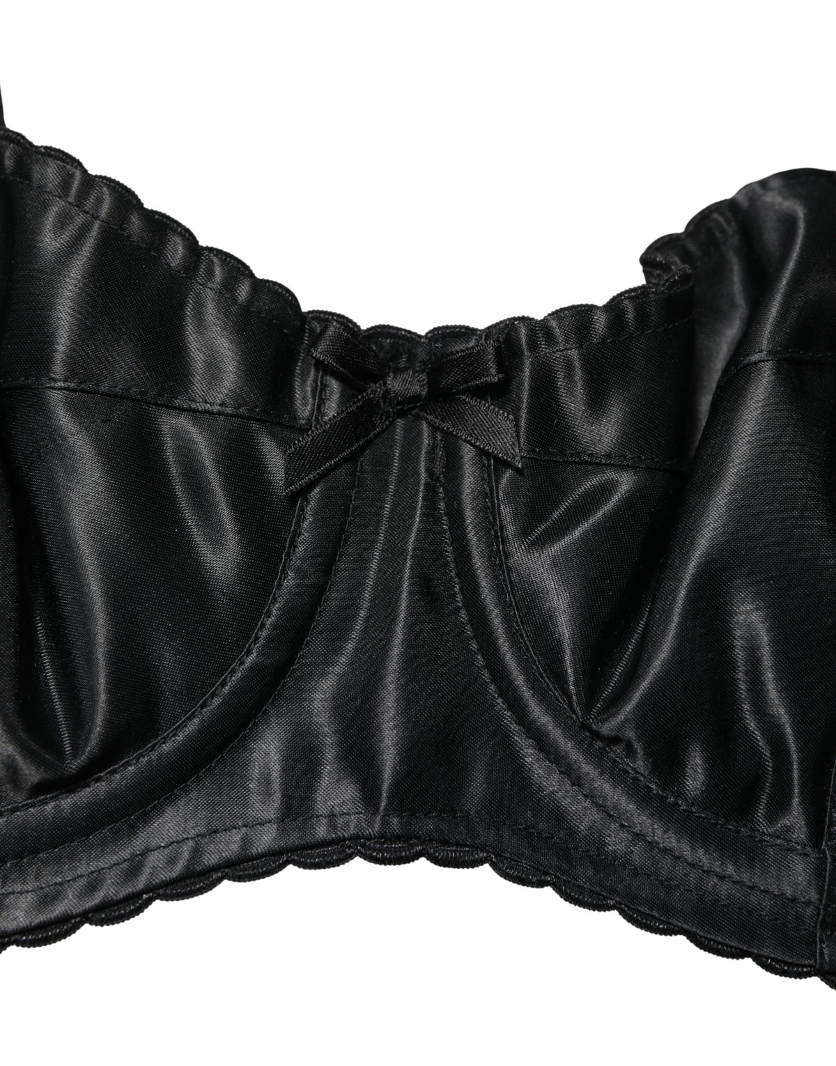 Dolce & Gabbana Women's Polyurethane Polyester & Silk Bra - Black