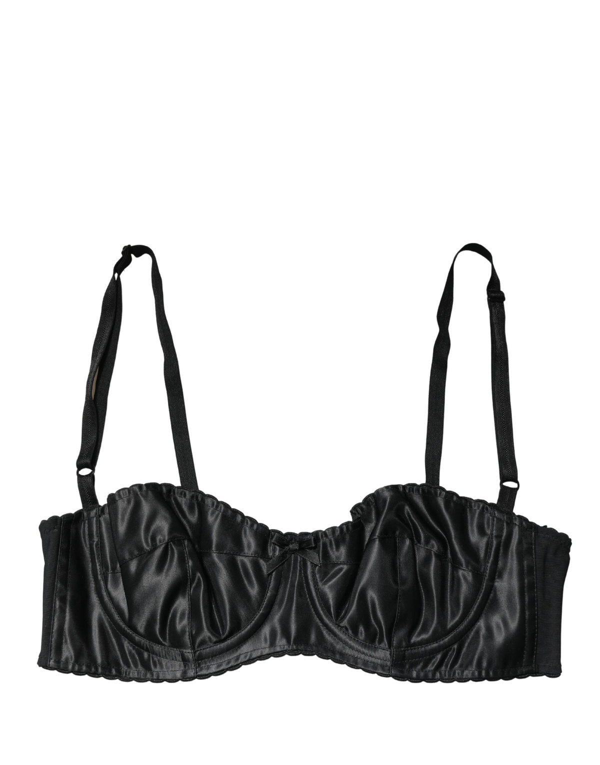 Dolce & Gabbana Women's Polyurethane Polyester & Silk Bra - Black