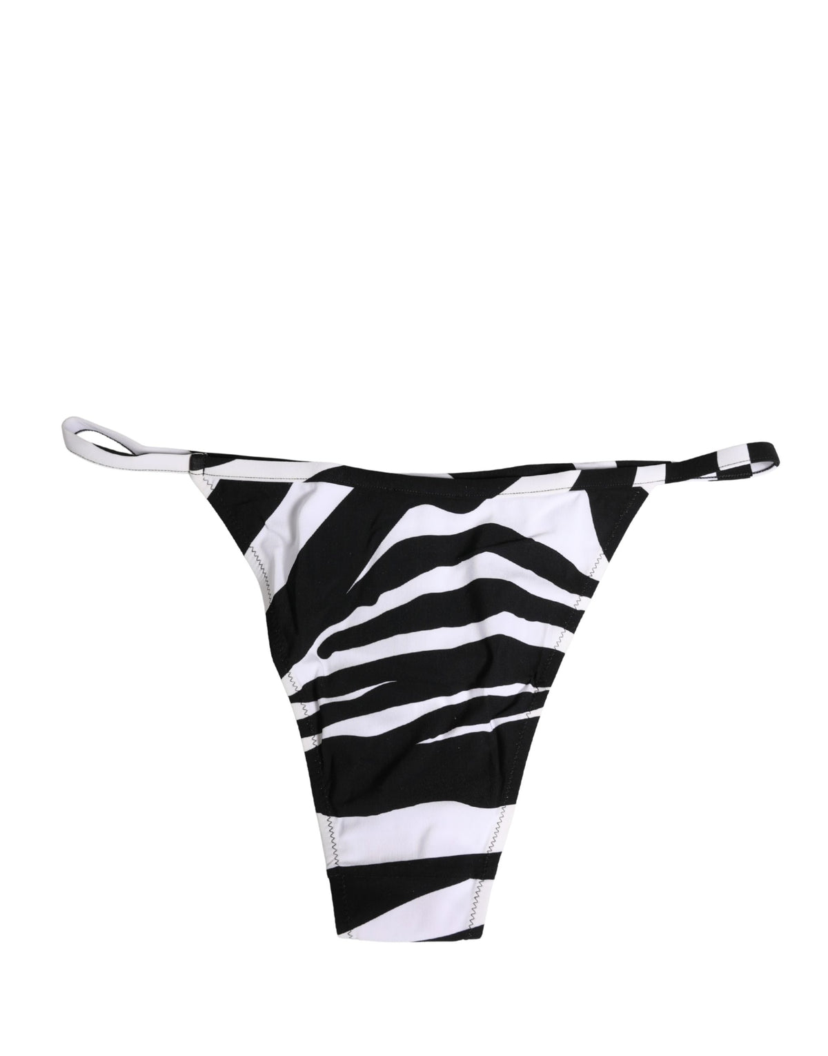 Dolce & Gabbana Women's Stretch Nylon Bikini - Black White Zebra