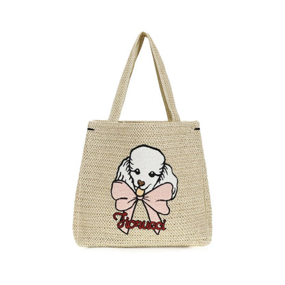Fiorucci Beige Paper Handbag