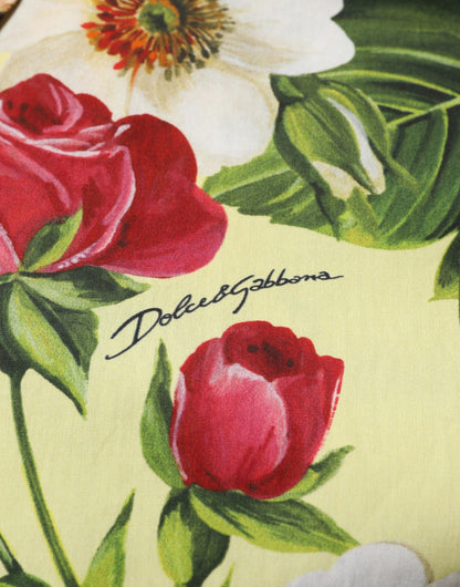 Dolce & Gabbana Men's Slim Long-Sleeve Cotton & Silk Dress Shirt - Animal Multicolor Floral Print