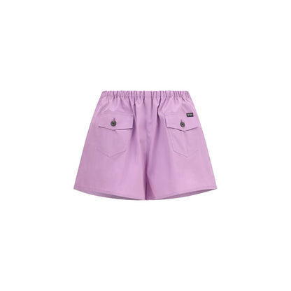 Prada Purple Cotton Bermuda Shorts