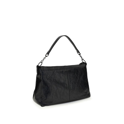 Balenciaga Black Lamb Ovis Aries Aries Shoulder Bag