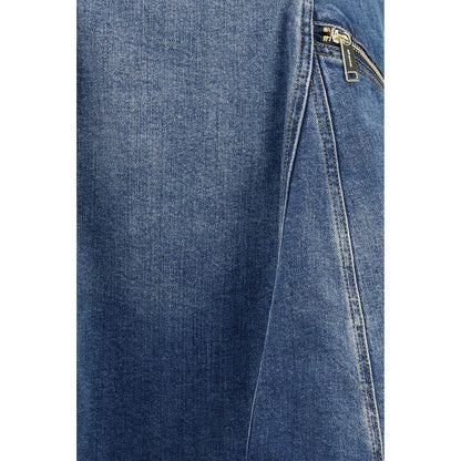 Self-Portrait Blue Cotton Casual Dress