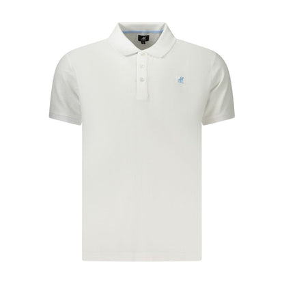 U.S. Grand Polo White Cotton Men's Polo Shirt