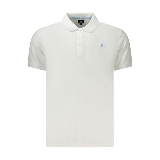 Polo Shirt by U.S. Grand Polo for men in cotton white & signature presents a crisp silhouette, artfully detailed with a crisp and crisp .