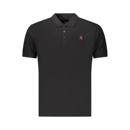U.S. Grand Polo Black Cotton Men's Polo Shirt
