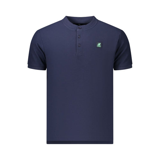 This Polo Shirt by U.S. Grand Polo for men in cotton blue & signature presents a flawless silhouette, showcasing flawless detailing and a refined mandarin neckline for a truly flawless aesthetic.