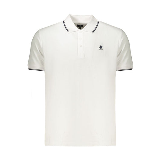 Polo Shirt by U.S. Grand Polo for men in cotton white showcases a sharp silhouette, detailed with a refined and sharp for a sophisticated finish.