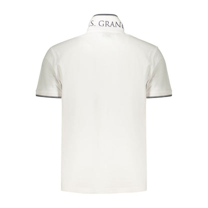 U.S. Grand Polo White Cotton Men's Polo Shirt
