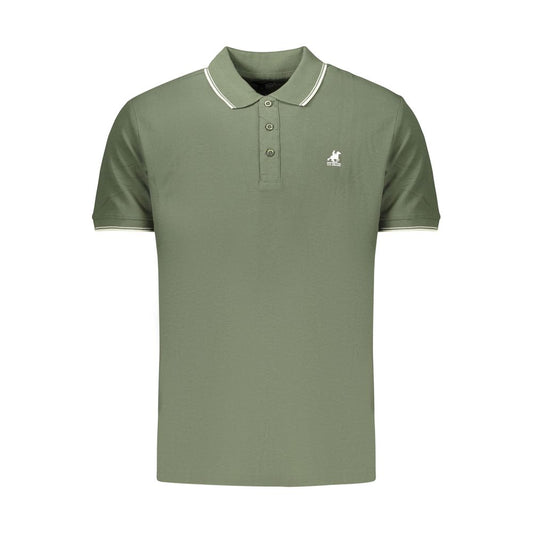 Polo Shirt by U.S. Grand Polo for men in cotton green presents a crisp silhouette, artfully detailed with a crisp and crisp .