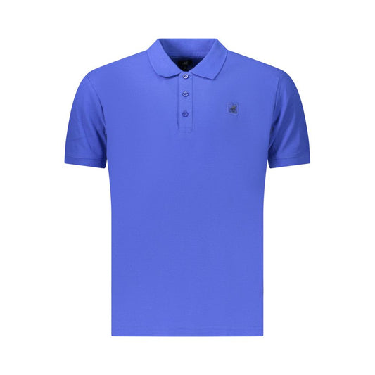 Polo Shirt by U.S. Grand Polo for men in cotton blue showcases a sharp silhouette, detailed with a refined and sharp for a sophisticated finish.