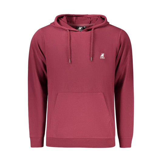 Hooded Sweatshirt Hoodie by U.S. Grand Polo for men in cotton polyester red & print features a edgy silhouette, detailed with a edgy hooded neckline and for a refined finish.
