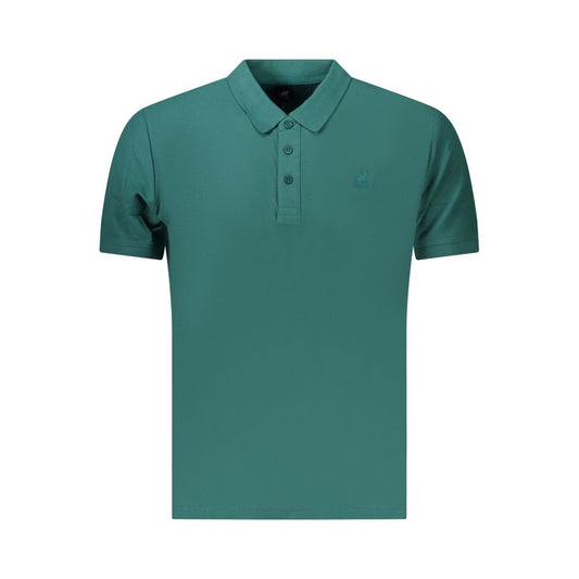 Polo Shirt by U.S. Grand Polo for men in cotton green & print showcases a sharp silhouette, detailed with a refined and sharp for a sophisticated finish.