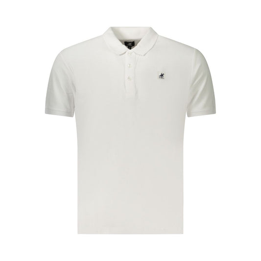 Polo Shirt by U.S. Grand Polo for men in cotton white presents a sleek silhouette, featuring a refined and for a sleek finish.