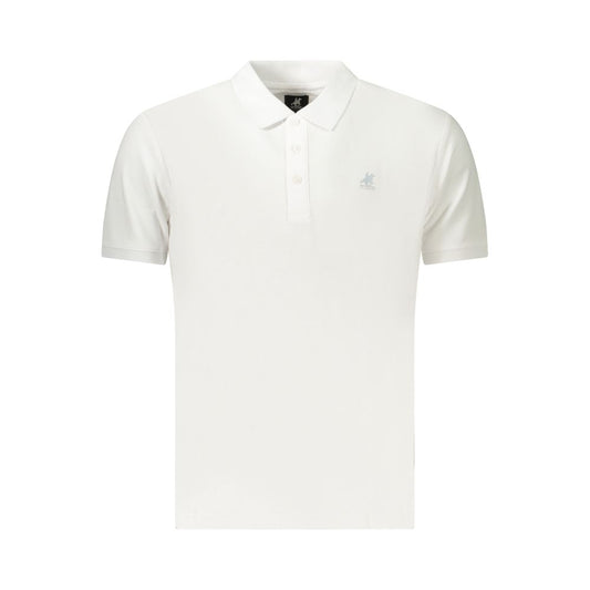 U.S. Grand Polo Men's Cotton Shirt - White Signature Print