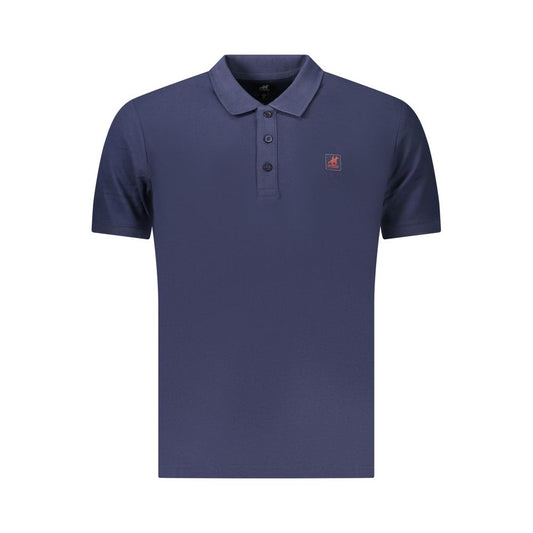 Polo Shirt by U.S. Grand Polo for men in cotton blue features a eye catching silhouette, showcasing a refined and for a eye catching finish.