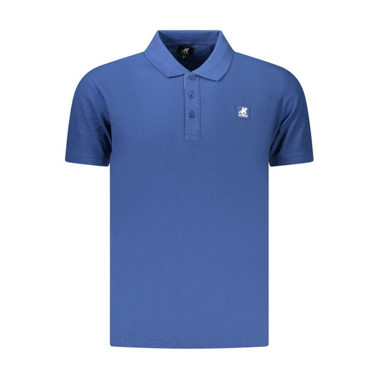 Polo Shirt by U.S. Grand Polo for men in cotton blue presents a sleek silhouette, featuring a refined and for a sleek finish.