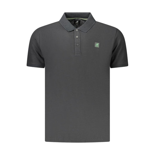 Polo Shirt by U.S. Grand Polo for men in cotton black features a eye catching silhouette, showcasing a refined and for a eye catching finish.