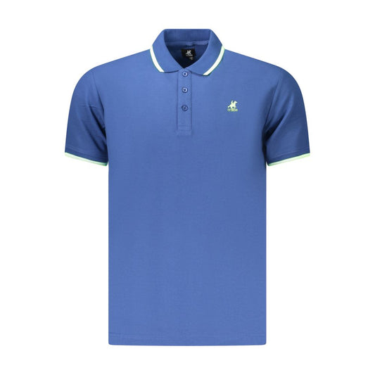 Polo Shirt by U.S. Grand Polo for men in cotton blue & print features a eye catching silhouette, showcasing a refined and for a eye catching finish.