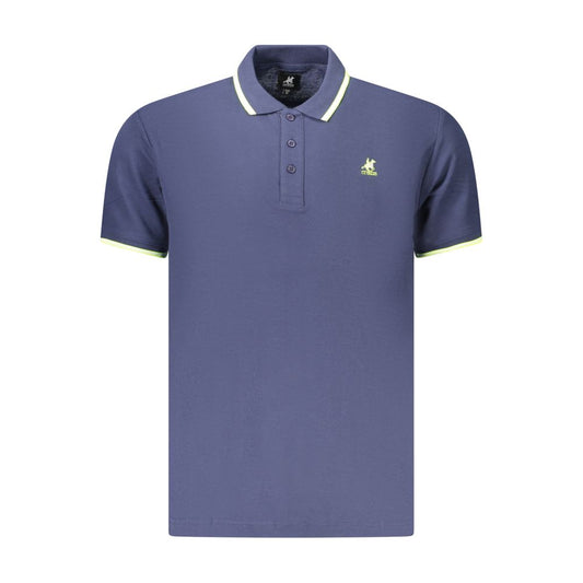 U.S. Grand Blue Cotton Mens Polo Shirt